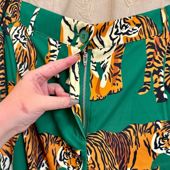 DRESSED IN LALA Tiger Tales Wide Leg Trousers - Size 3x - Picture 7 of 11